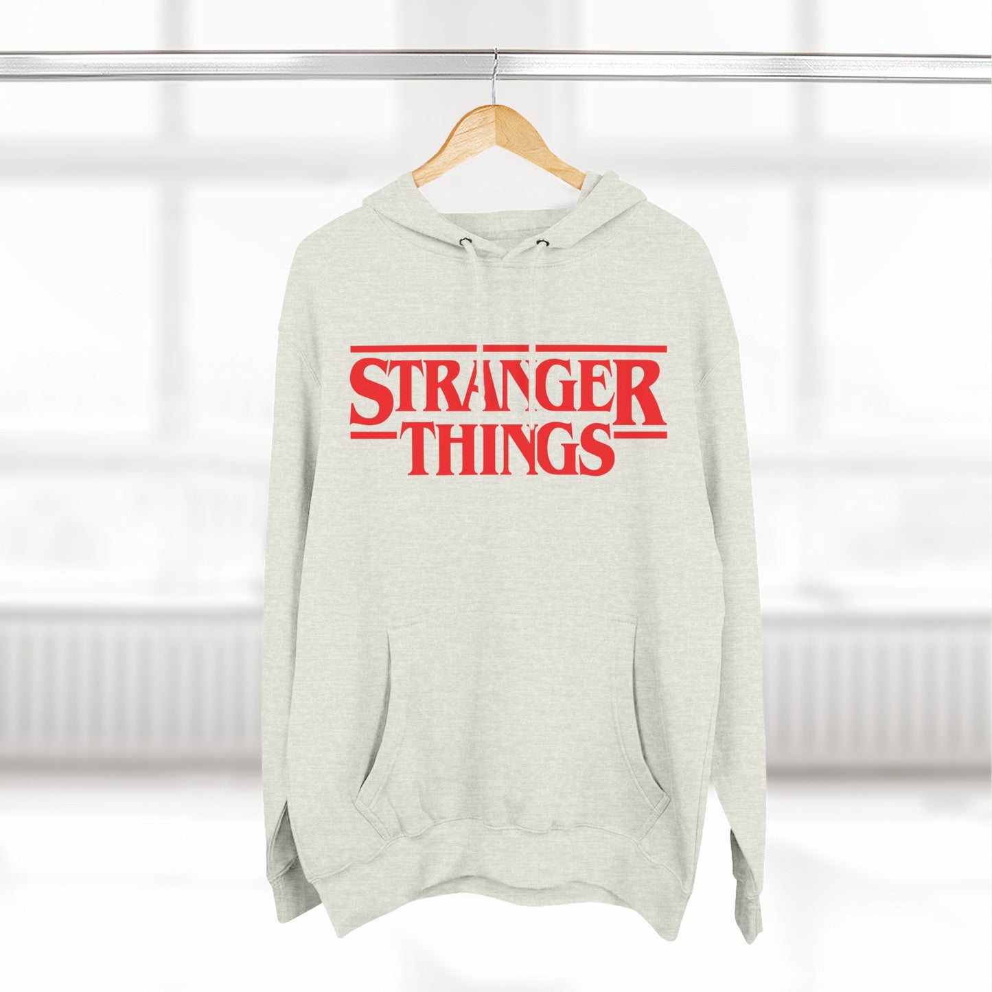 Stranger Things Fleece-Kapuzenpullover – Retro Outline Logo Pullover