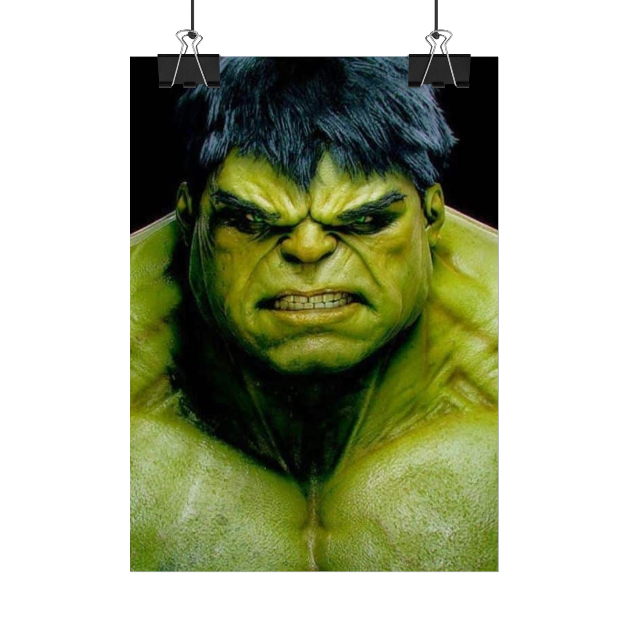 Hulk Lightning Poster — Marvel Vibrant Superhero Wall Art (Rolled Poster)