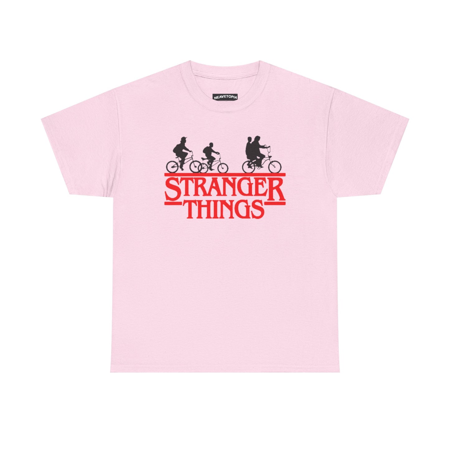 Stranger Things Retro Style Logo Bike Silhouette Tee