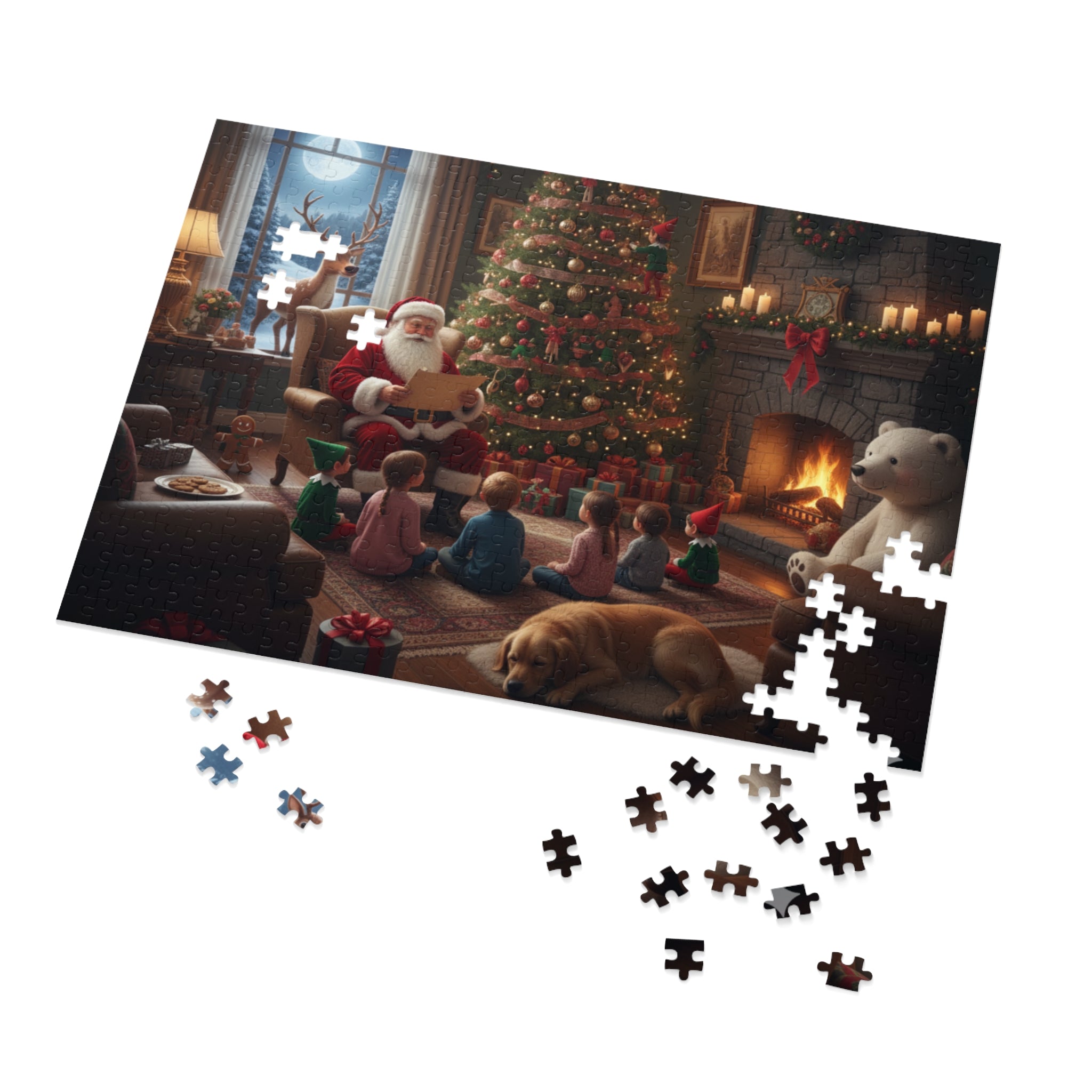 Cozy Christmas Jigsaw Puzzle for Holiday Family Fun Activity