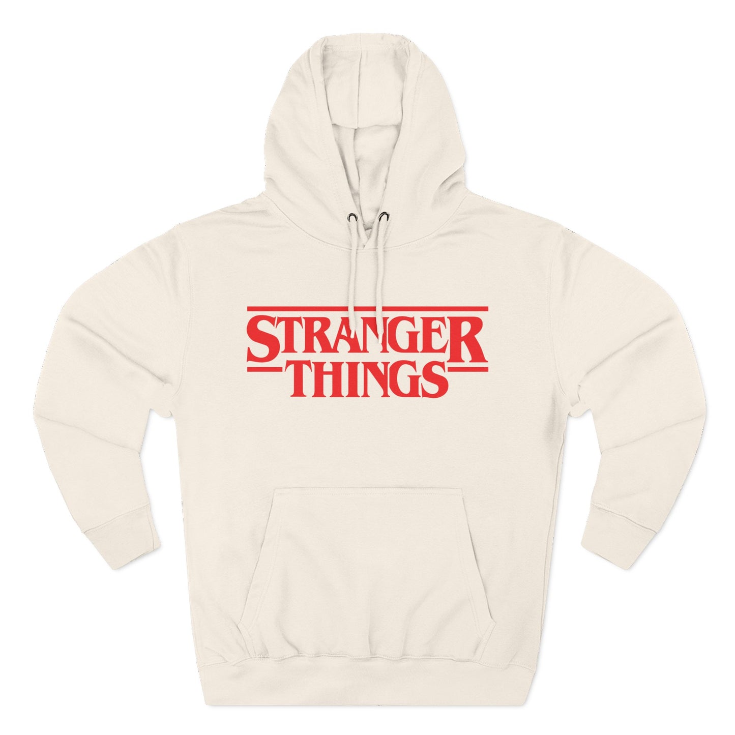 Stranger Things Fleece-Kapuzenpullover – Retro Outline Logo Pullover