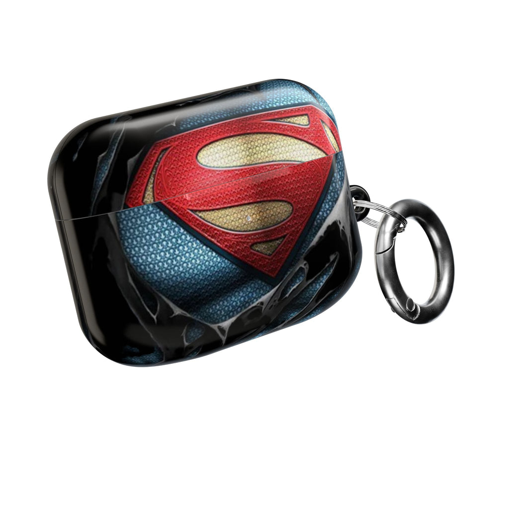 Superman Logo AirPod Case — Heroic Comic Superhero Protective Cover