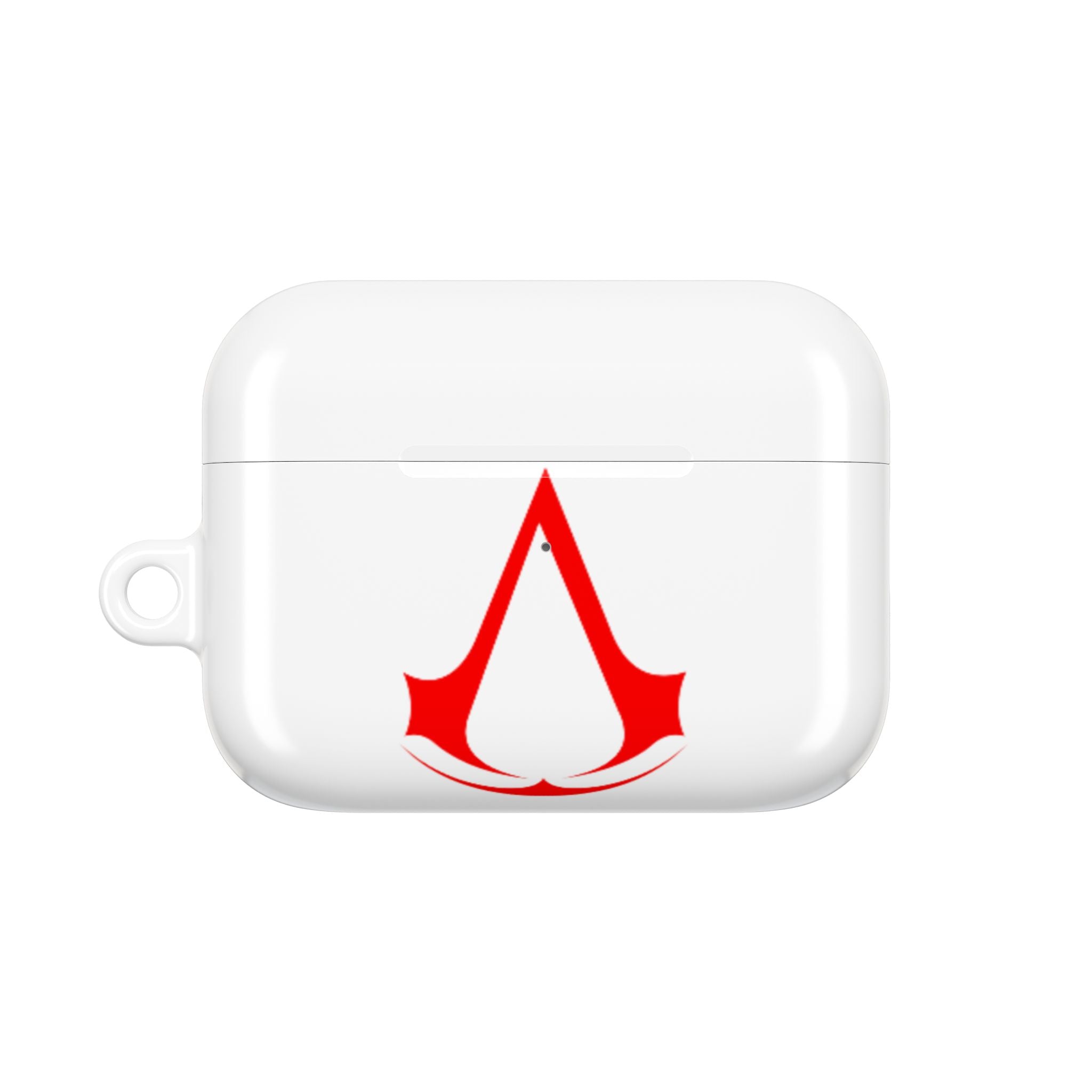 Assassins Creed Emblem AirPod Case — Red Gaming Logo Protective Cover