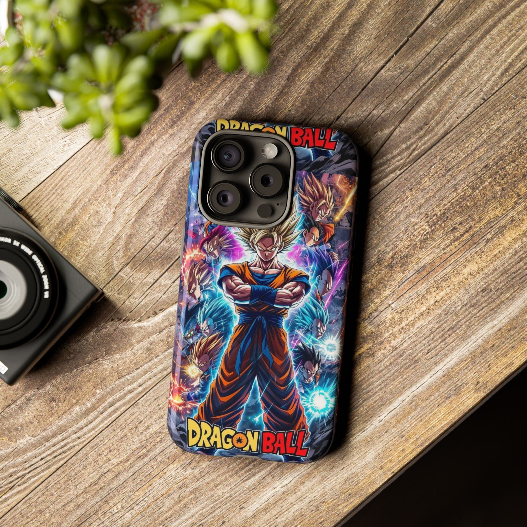 Dragon Ball Super Saiyan Phone Case — Goku Anime Tough Case