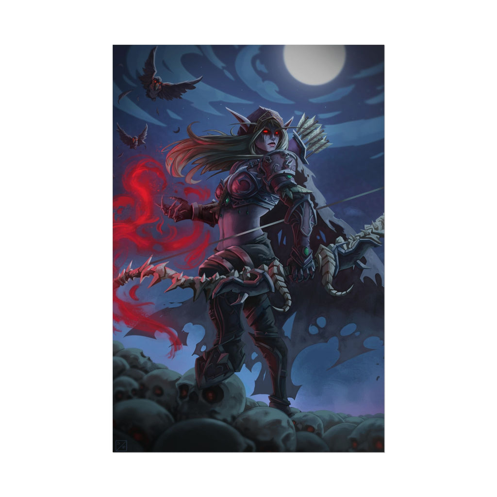 Lady Sylvanas World Of Warcraft Poster — Fantasy Art Print