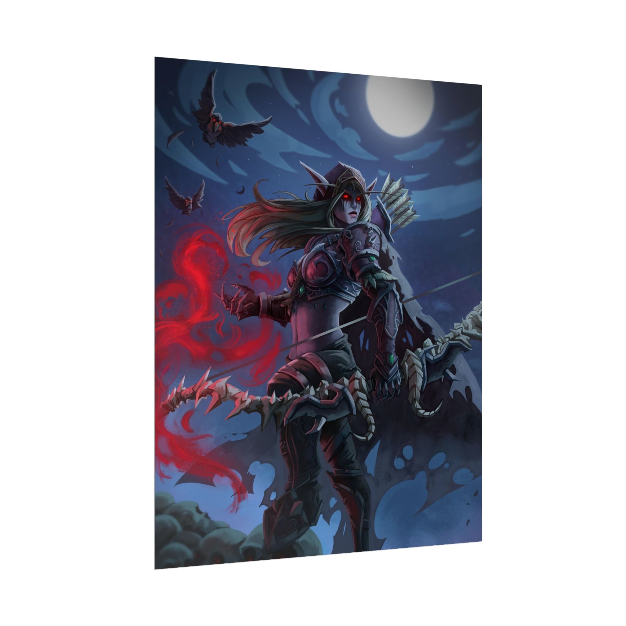 Lady Sylvanas World Of Warcraft Poster — Fantasy Art Print