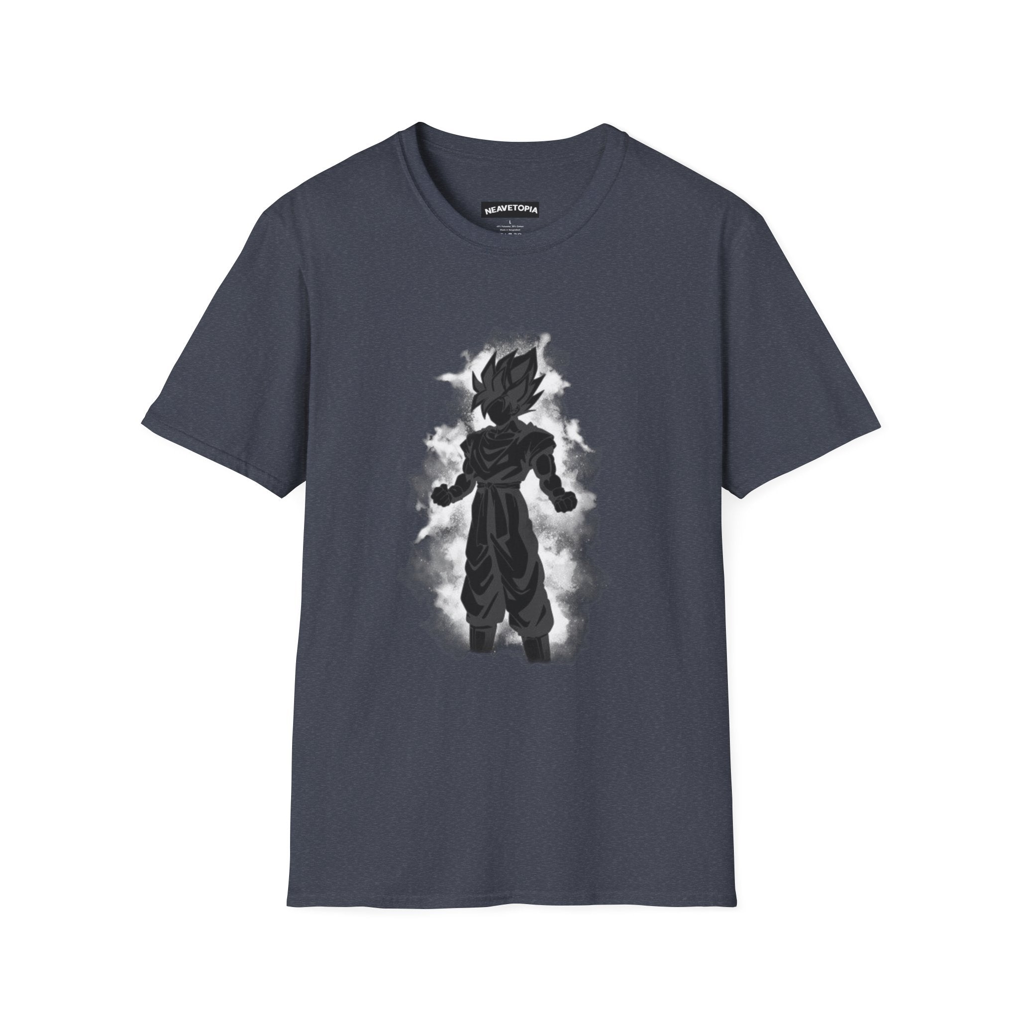 Silhouette Saiyan Power T-Shirt | Anime Aura Dragon Ball Goku