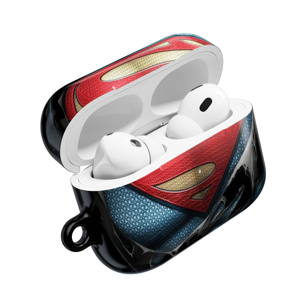 Superman Logo AirPod Case — Heroic Comic Superhero Protective Cover