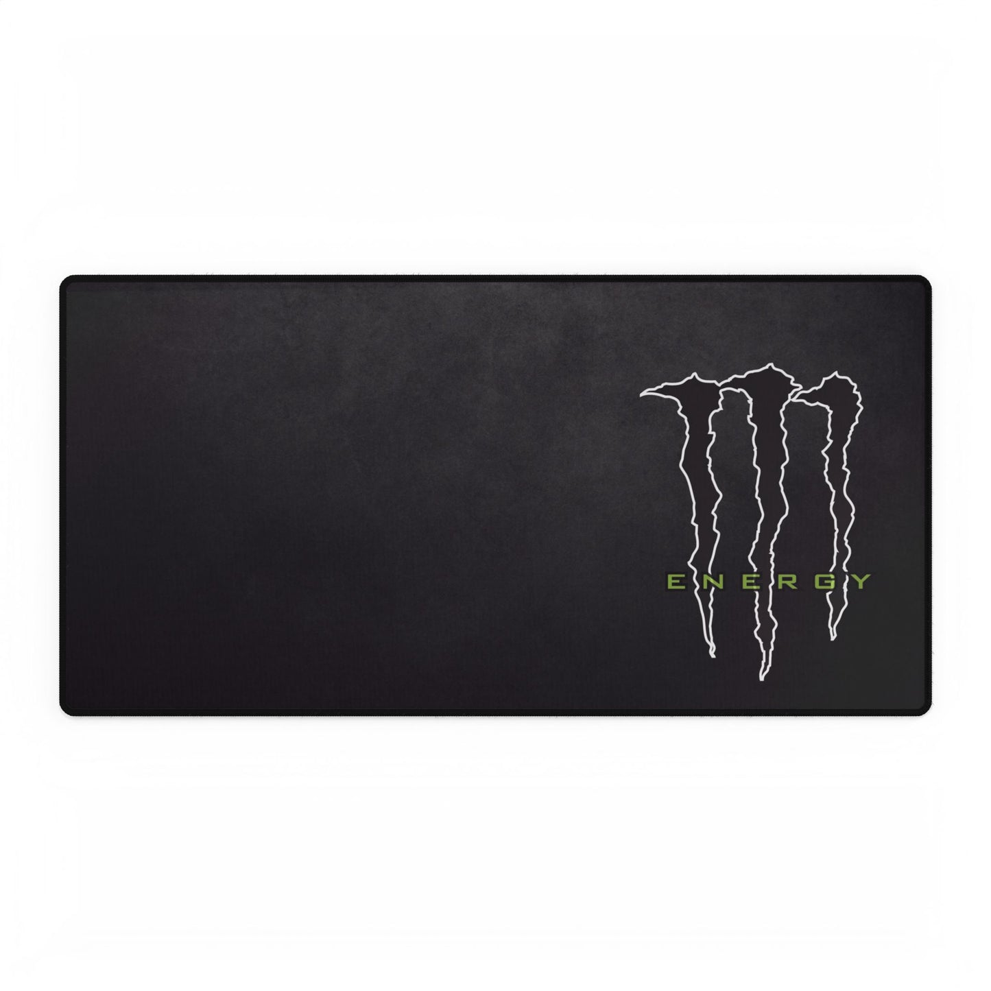 Monster Energy Black Gaming Desk Mat — Large Mousepad with Logo