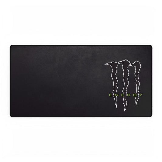 Monster Energy Black Gaming Desk Mat — Large Mousepad with Logo