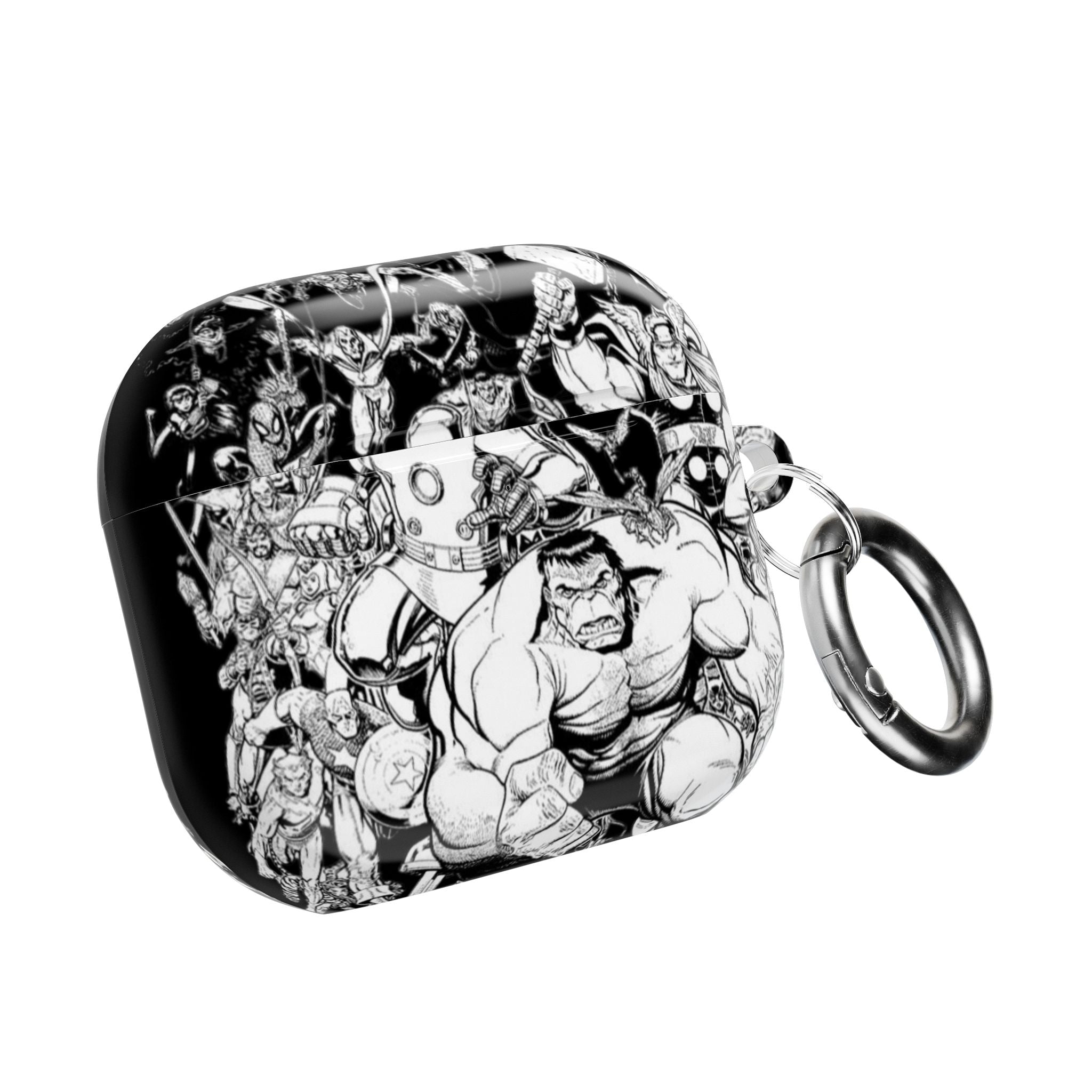 AirPod Case — Marvel Black and White Style