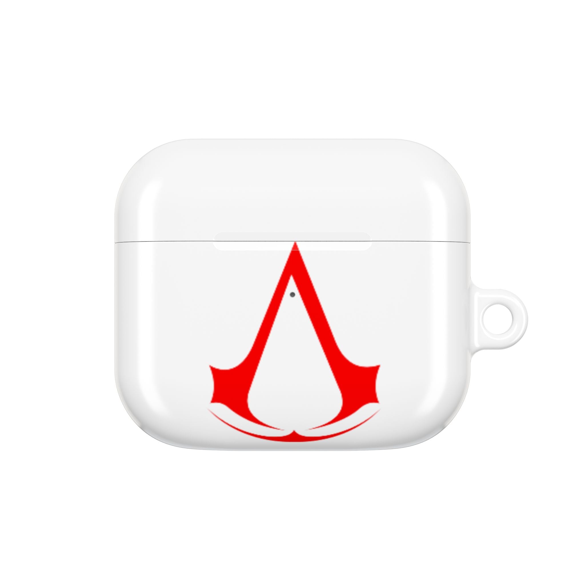 Assassins Creed Emblem AirPod Case — Red Gaming Logo Protective Cover