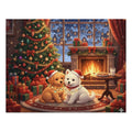 Custom and Personalized Festive Dog Jigsaw Puzzle with Tin, Christmas Puzzle, Holiday Gift for Pet Lovers, Family Activity, Winter Decor